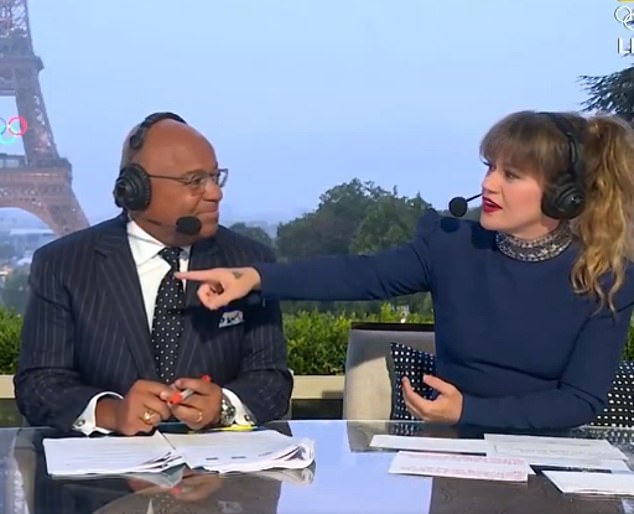 The Super Bowl champion and Grammy-winning singer was joined by commentator Mike Tirico