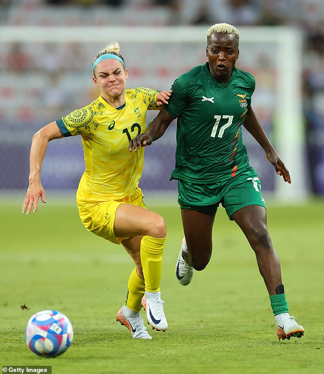 The look on the face of Matildas star Ellie Carpenter says it all in a match the Aussies should have won comfortably instead of being put under immense pressure by the Zambians.