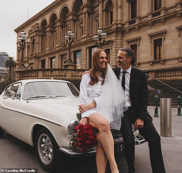 Fashion guru Tash Sefton is married to her partner Adam Genovese. Both pictured