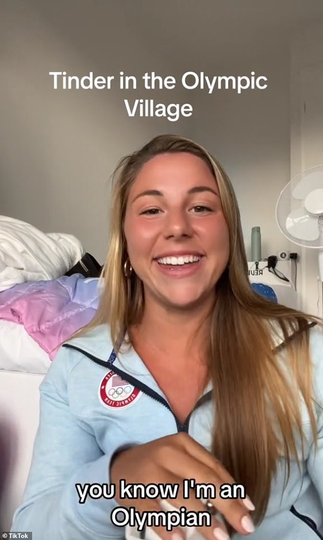 Emily Delleman, an Olympic rower for Team USA, posted a video on TikTok about her experience as a lone athlete at the games