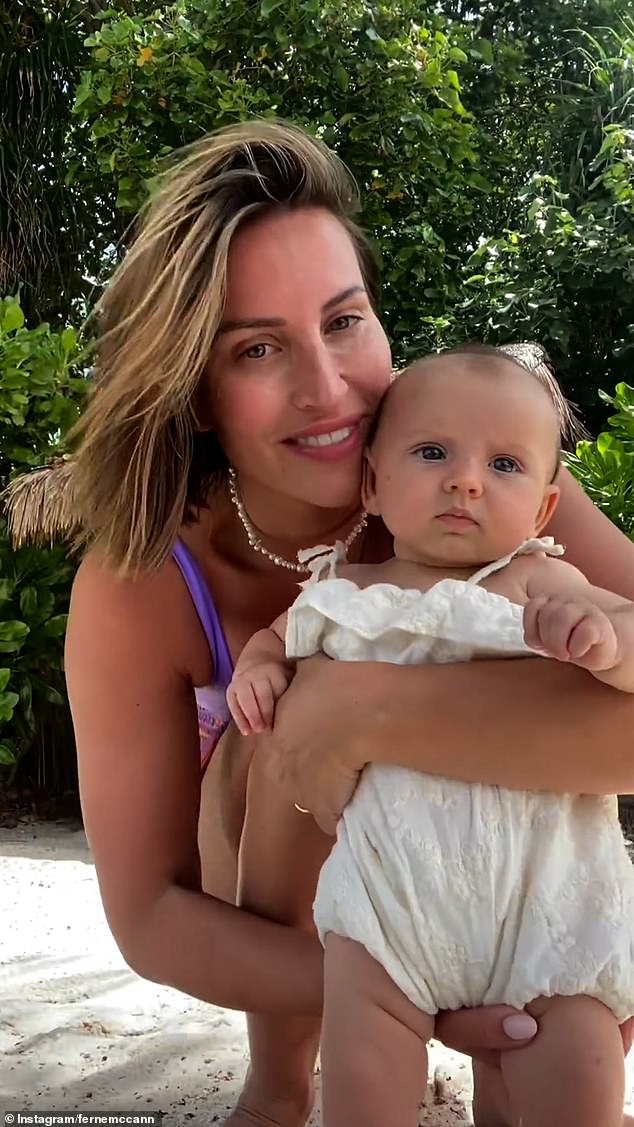 Her loving post comes just days after she celebrated her daughter's first birthday on Saturday, when she shared an adorable video of her little one