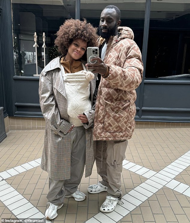 The mother of one shares her firstborn Nova with her husband Marcel Badiane-Robin, a French fashion designer (pictured)