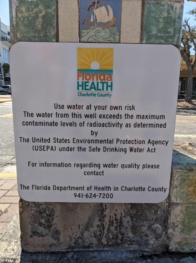 But be careful before you take a sip: this water is radioactive