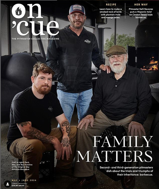 From left to right: Zack, Wes and Roy Hutchins of The Original Roy Hutchins Barbeque