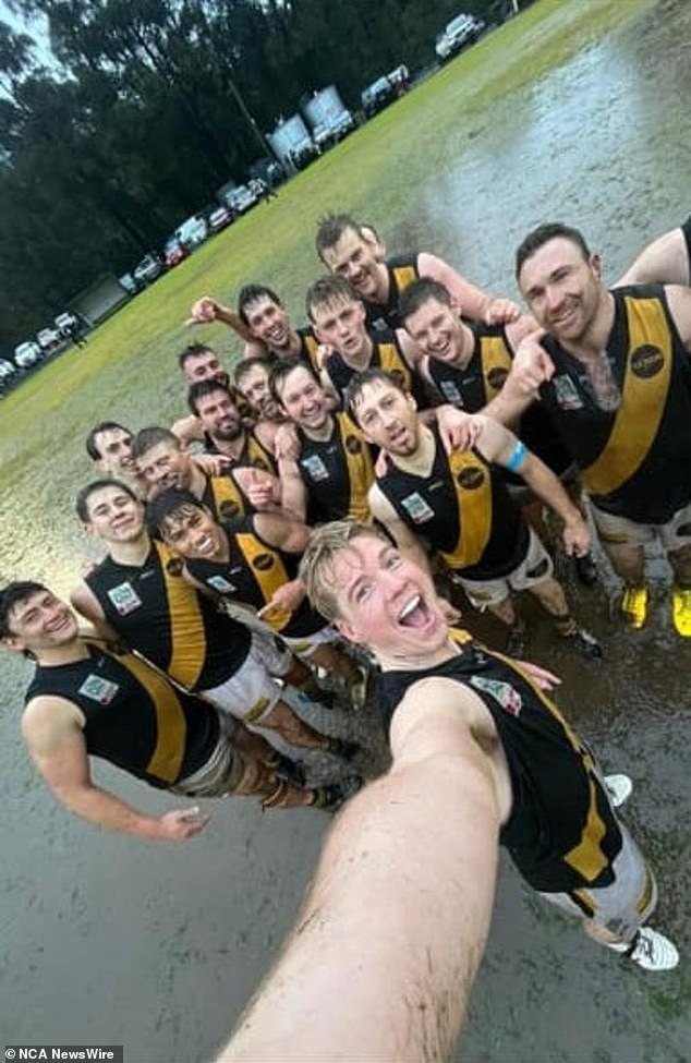 Conditions were wet in Powelltown during Saturday's football match, forcing the match to be abandoned