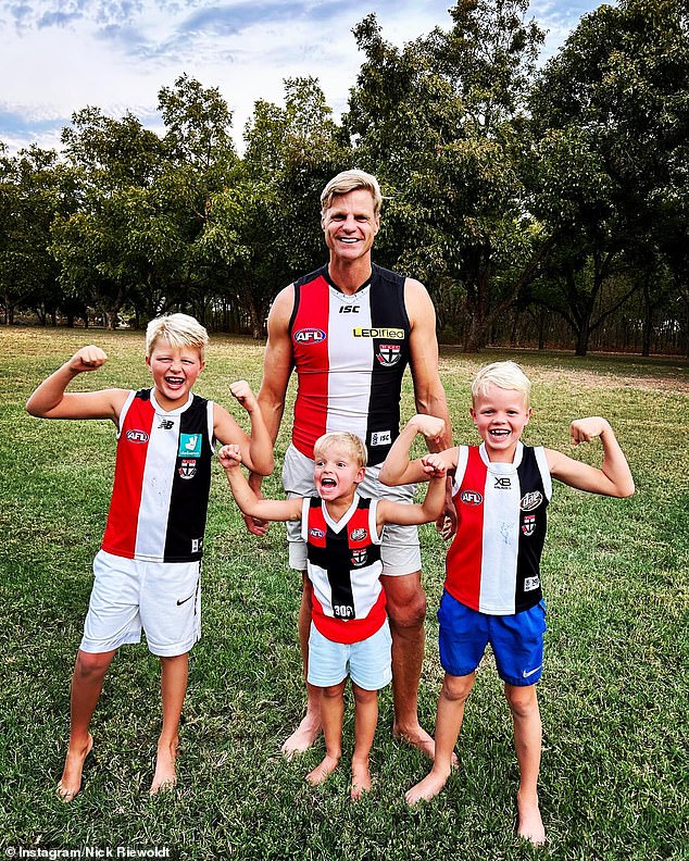 Nick Riewoldt has opened up about witnessing a hurricane up close in his new home