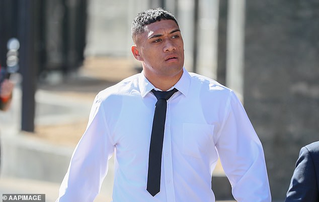 Former NRL player Teui 'TC' Robati (pictured) will face trial in July on two counts of rape