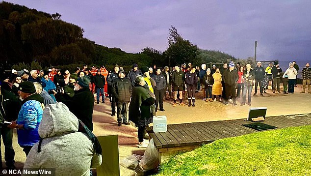 A sunrise vigil was held for suspected murdered fisherman Andres Pancha