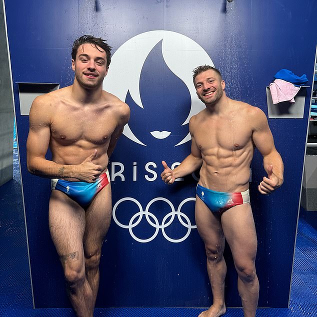 French diver Jules Bouyer (left) has attracted a lot of attention among Olympic fans