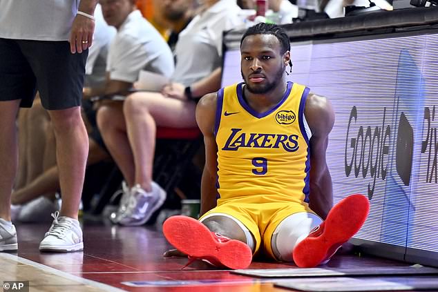 Lakers rookie Bronny James admitted he was in a 'little slump' during Summer League competition