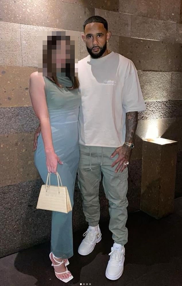 Linton Weirich (pictured with his partner who is seven months pregnant) is the inmate who was filmed allegedly having sex with a female guard in a cell