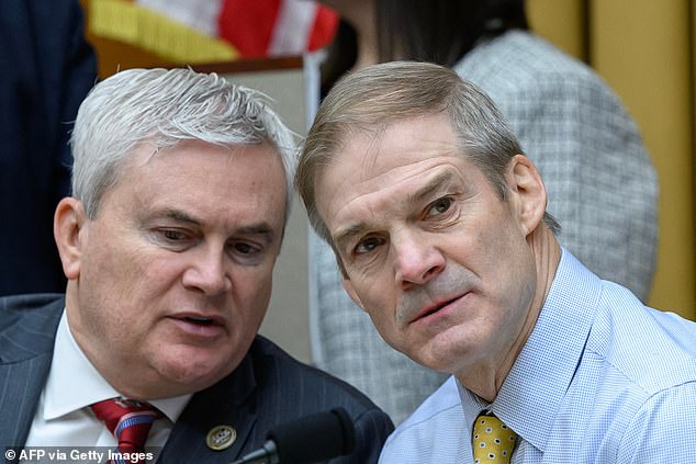 Supervisor James Comer, left, and Judiciary Chairman Jim Jordan, right