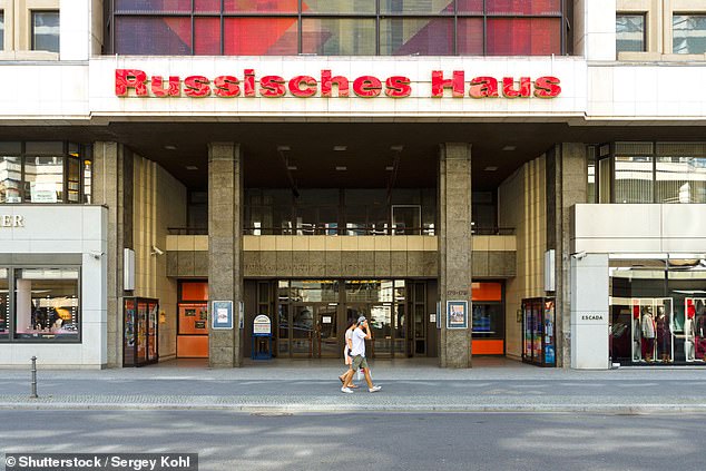 The Russian House in Berlin (pictured above) has a cinema, a travel agency and a bookshop and markets itself as a meeting place for Russians