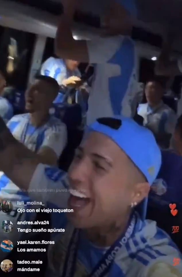 Enzo Fernandez filmed a video of the Argentina team chanting a racist slogan about France