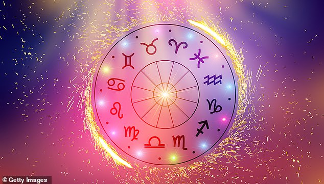 There are 12 zodiac signs - Radhika is a Taurus, represented by the bull sign at the top left of the chart