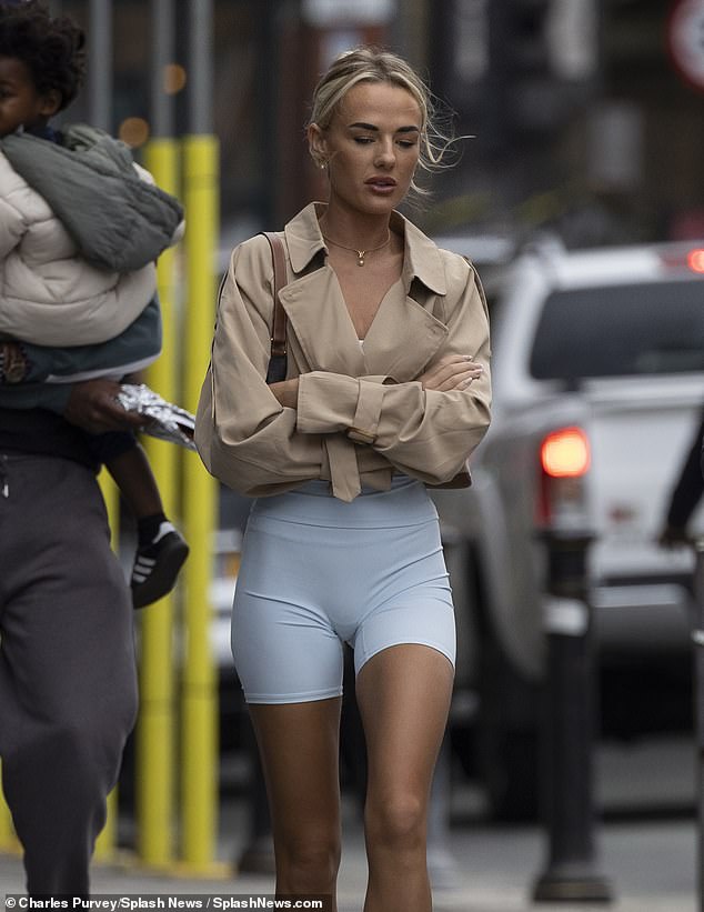 Meanwhile, Gio's ex-girlfriend Molly Brown was also spotted in the northern city, looking somber as she stepped out for the first time since their split.