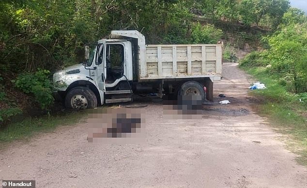 Mexican authorities discovered 14 bodies in a garbage truck on Sunday, two more inside it and two more on the ground next to it, after suspected members of the Sinaloa cartel killed the victims in a shootout on Friday.