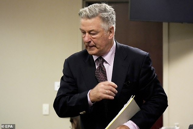 Alec Baldwin arrived at the courthouse in New Mexico with his wife Hilaria and a group of attorneys