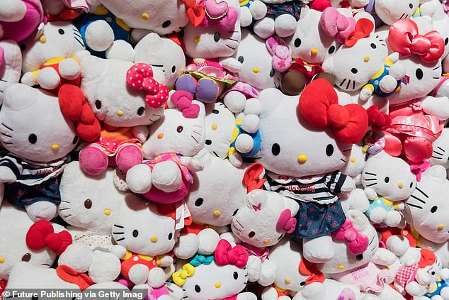 The creators of Hello Kitty have revealed that she is not actually a cat. Pictured: Hello Kitty collection for Somerset House's CUTE exhibition