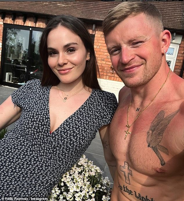 Holly Ramsay, 24, paid a sweet tribute to her boyfriend Adam Peaty, 29, ahead of his race at the Olympic Swimming Pool in Paris on Sunday