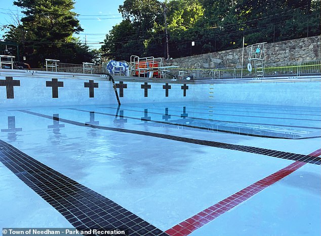 A Massachusetts pool has been forced to close at the height of summer after a glass salsa jar broke, sending small shards of glass into the water. The water had to be drained