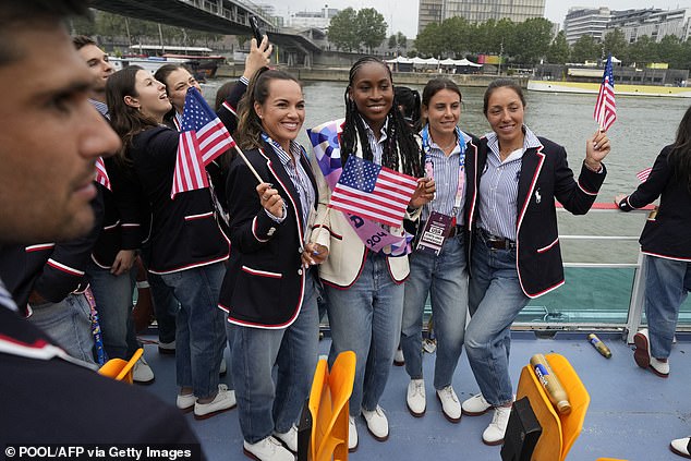 Coco Gauff announced last weekend that her American teammates have left the Olympic village