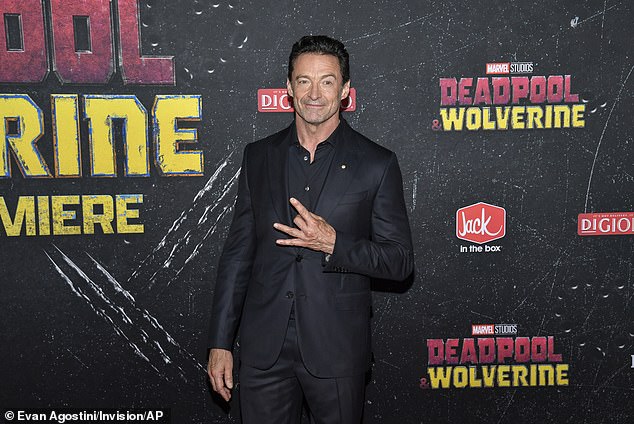 Hugh Jackman (pictured) has revealed why Taylor Swift didn't make him 'feel great' about his career after he was invited into Swift's VIP box to watch an NFL game with her last year