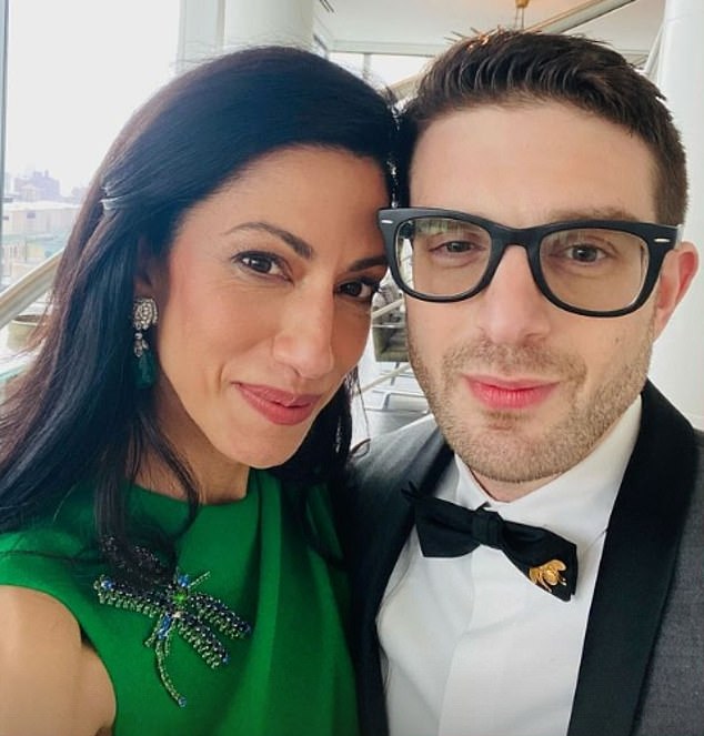 Huma Abedin, 47, is engaged to George Soros' son Alex, 38. They were pictured in May