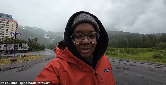 YouTube creator Nomadic Introvert ventured to Whittier, which is located in the heart of the Alaskan wilderness and just over an hour's drive from Anchorage