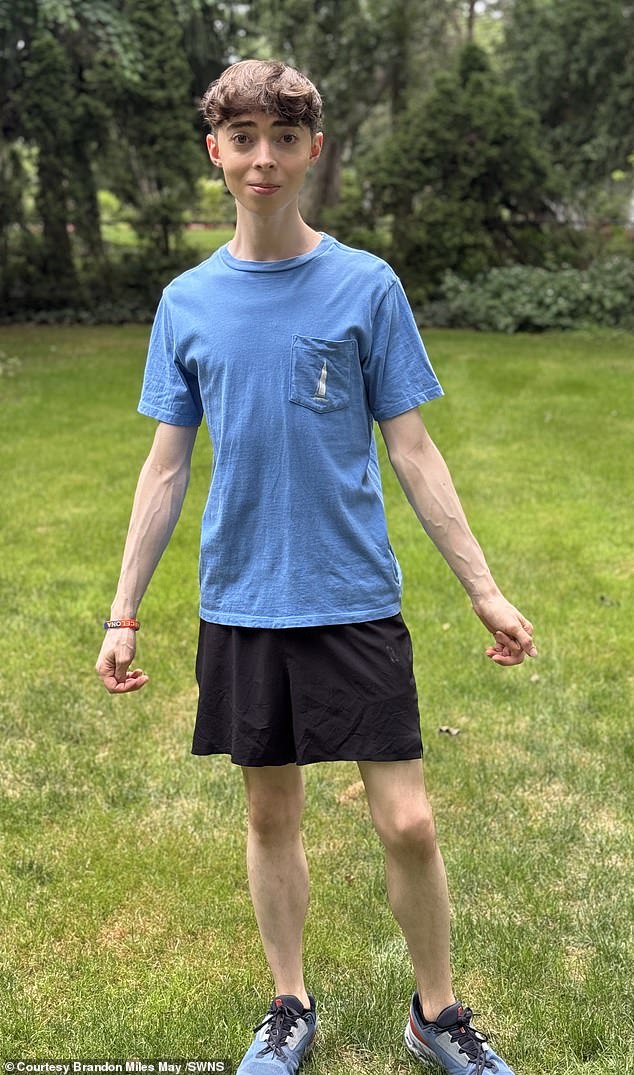 Brandon pictured outside. He has been interested in anti-aging and longevity since he was a teenager.