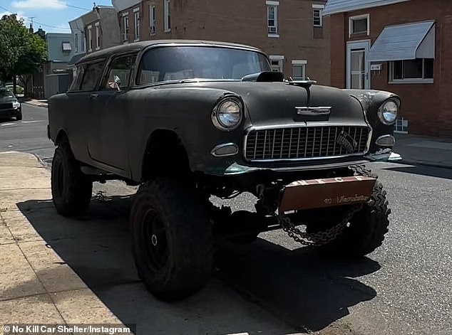 Pictured: Nomad Max from The No Kill Car Shelter, a portmanteau of Chevy Nomad and Mad Max