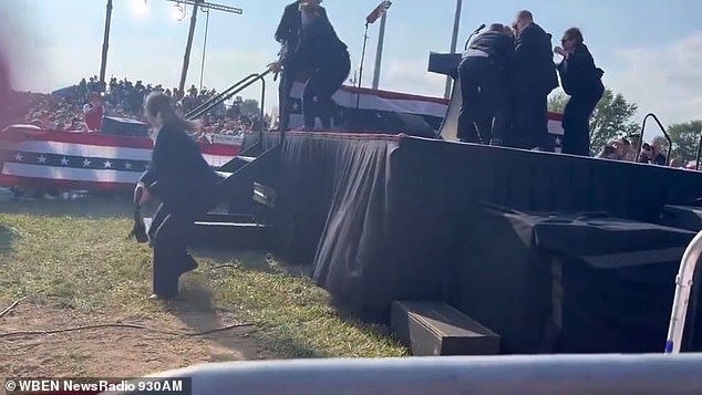 A new video shows what surprised Donald Trump during the failed assassination attempt on him on Saturday