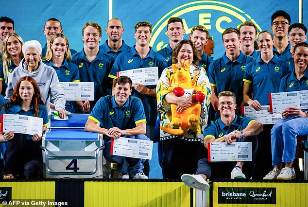 Gina Rinehart hosts no-expense-spared afterparty for successful Australian swimmers and rowers in Paris