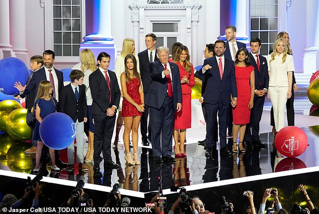 Kai was among the family members who supported Donald Trump at the RNC