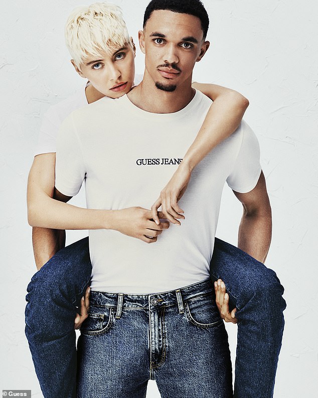 The pair also cuddled up together last month during a racy photoshoot for Guess, after months of romance rumors.