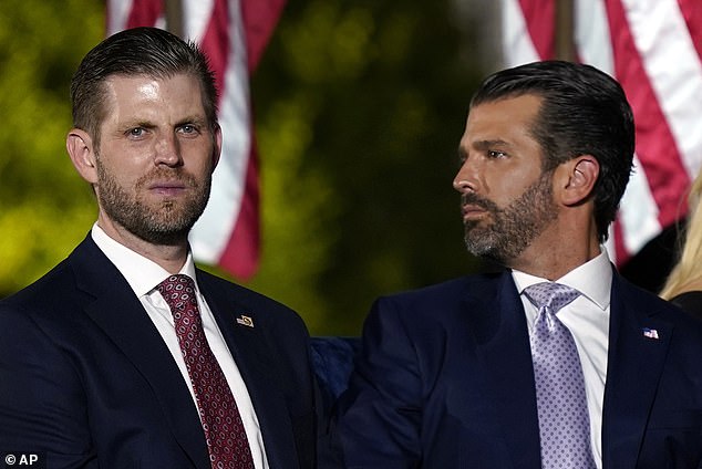 Trump's other two sons, Eric, 40, and Donald Jr, 46, have both been active in politics for some time.