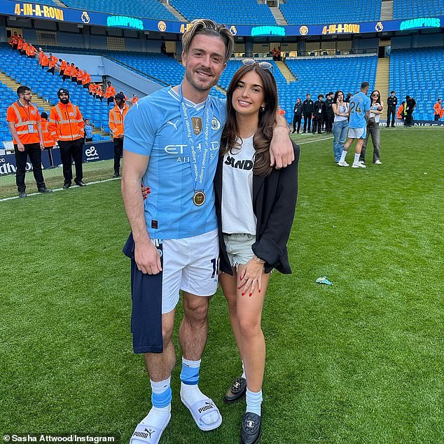 The model posted a loved-up photo on Instagram of the couple posing on the football field moments after their victory