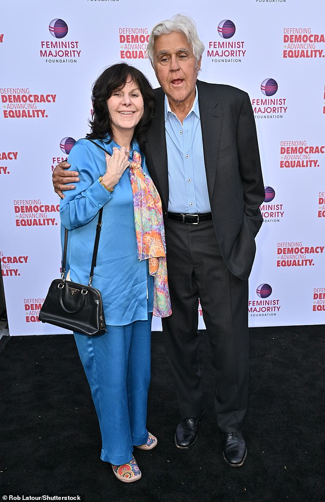 Leno performed with his wife Mavis at a women's rights gala in Los Angeles in May