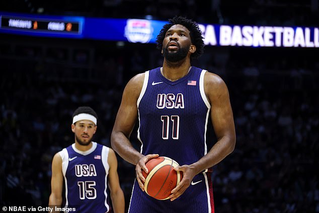 Joel Embiid will make his appearance for the heavy favorite, Team USA, at the Olympic Games in Paris in basketball