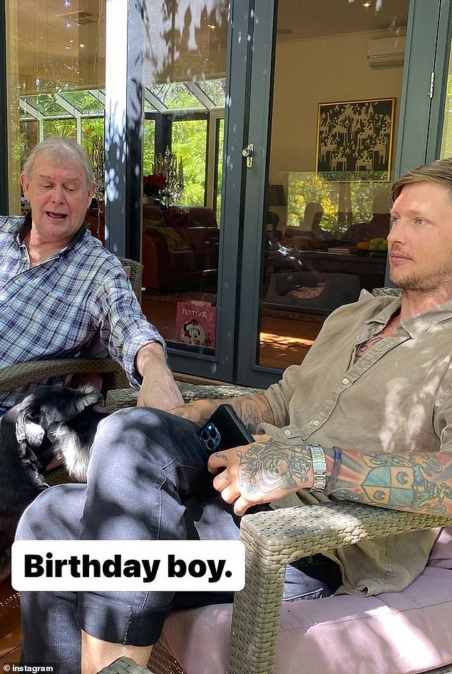 John Farnham looked fit as a fiddle as he celebrated his 75th birthday on Monday. The Australian rock legend, who is now cancer-free, appeared in an Instagram Stories post alongside his son Robert Farnham. Both pictured