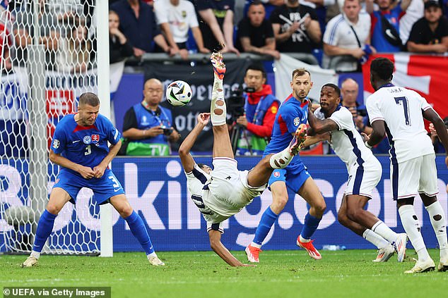 Bellingham was England's saviour as his final bicycle kick sent the match into extra time