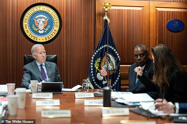 President Joe Biden is fighting for his political life after a poor debate performance in Atlanta. He is seen here in the Situation Room with his national security team in January