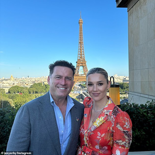 Karl Stefanovic has made sure his wife Jasmine has enjoyed the best that Paris has to offer, as the Today show host is in France covering the Nine Olympics. On Sunday, the couple headed to the exclusive Girafe Restaurant, which requires a Game Pass to enter. Both pictured