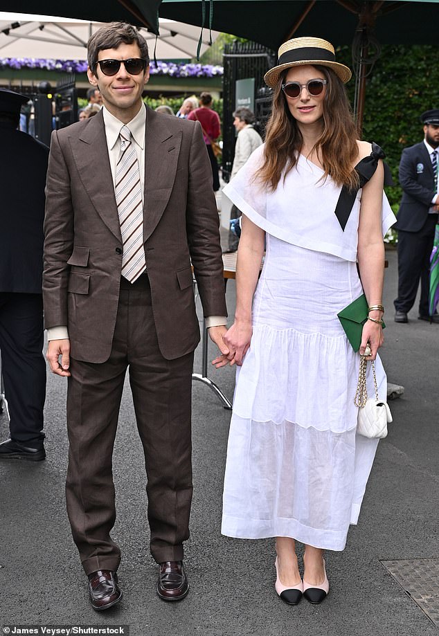 Keira Knightley and her husband James Righton led the arrival of stars on Day 10 of the Wimbledon Championships on Wednesday afternoon