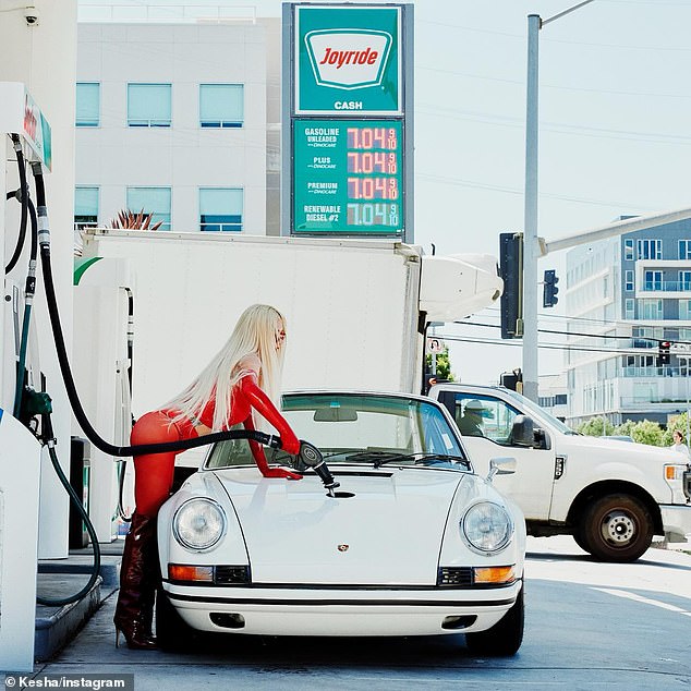 The singer and songwriter is promoting her latest song by performing at various gas stations and convenience stores. Joy Ride is set for release on July 4th