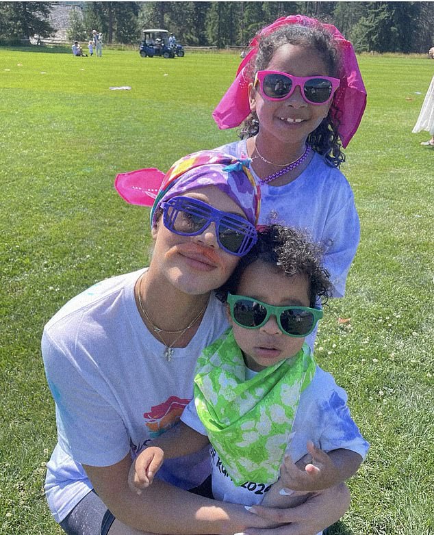 Khloe Kardashian and her kids participated in a Color Run this weekend