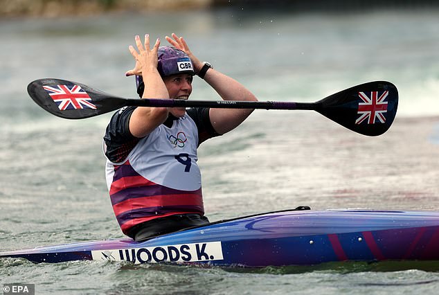 Kimberley Woods won her first Olympic medal in Paris on Sunday with bronze in the kayak