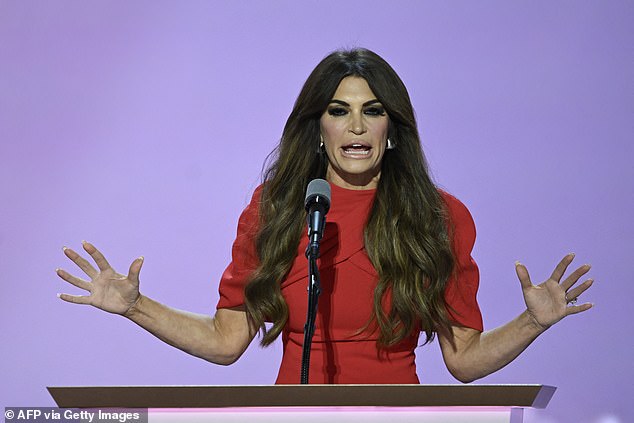 Kimberly Guilfoyle speaks during the third day of the 2024 Republican National Convention