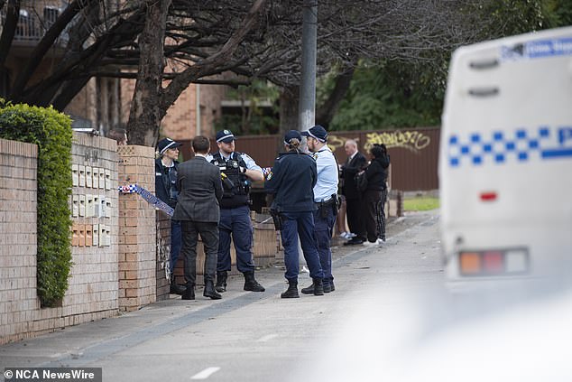 Emergency services were called to a unit complex on the Great Western Highway near Kingswood at 1.40pm on Monday