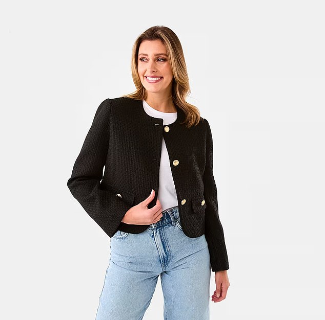 Kmart's brand new $40 boucle jacket is a timeless classic that will effortlessly elevate your everyday outfit